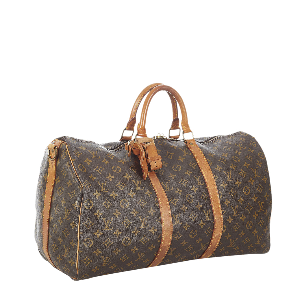 

Louis Vuitton Monogram Canvas Keepall 50 Bag, Brown