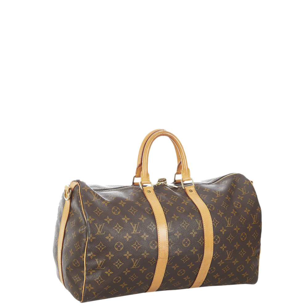 

Louis Vuitton Monogram Canvas Keepall 45 Bag, Brown