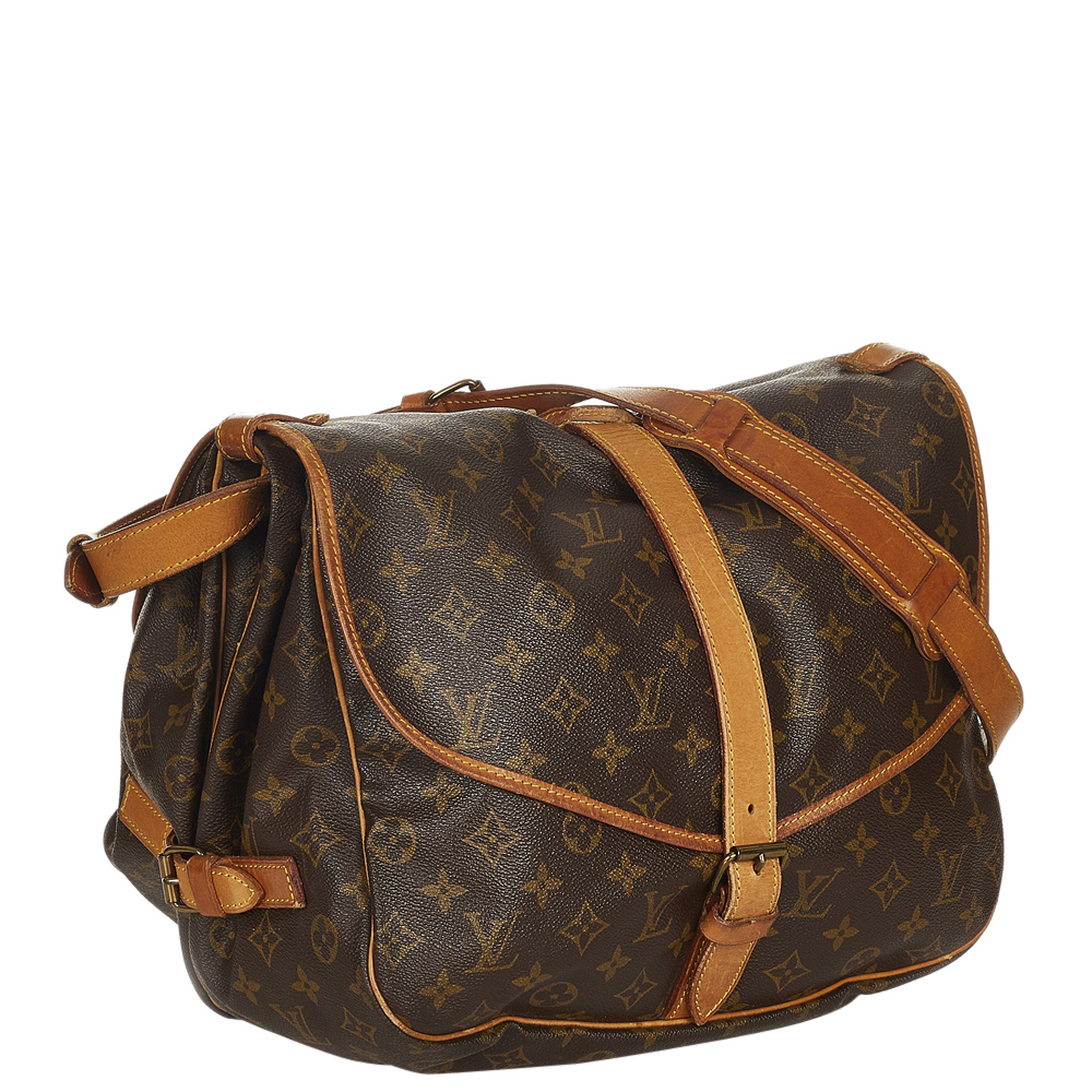 

Louis Vuitton Monogram Canvas Saumur 25 Bag, Brown