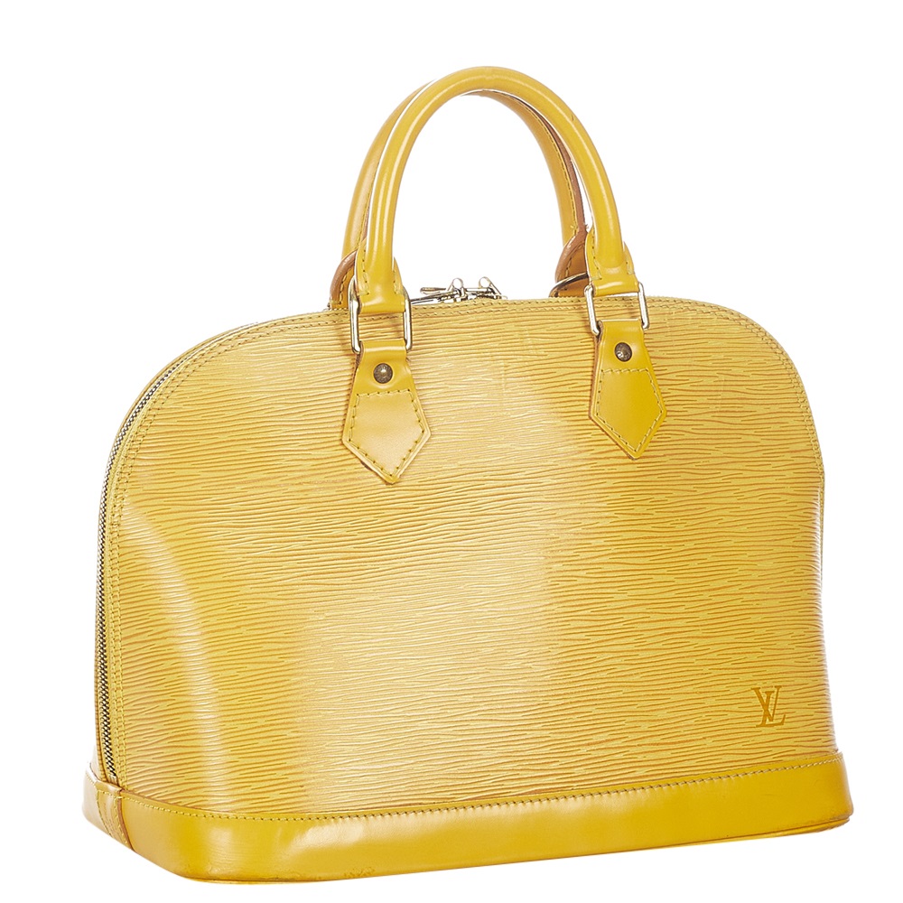 

Louis Vuitton Yellow Epi Leather Alma PM Bag