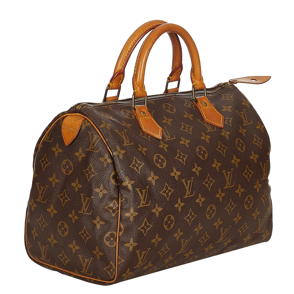 

Louis Vuitton Brown Monogram Canvas Speedy 30 Top Handle Bag