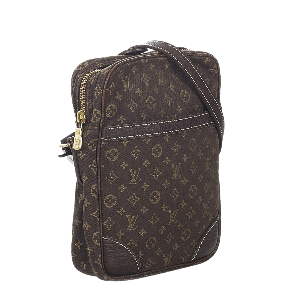 

Louis Vuitton Monogram Mini Lin Canvas Danube Bag, Brown