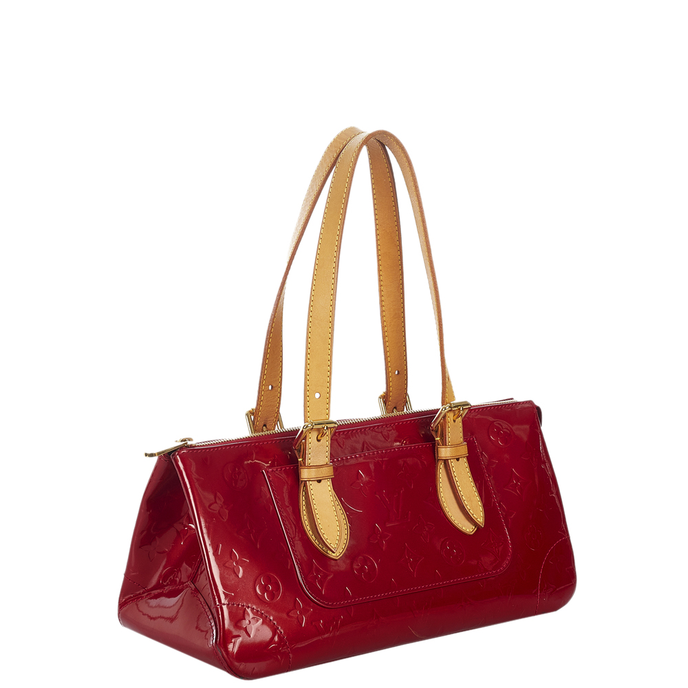 

Louis Vuitton Red Monogram Vernis Rosewood Avenue Bag