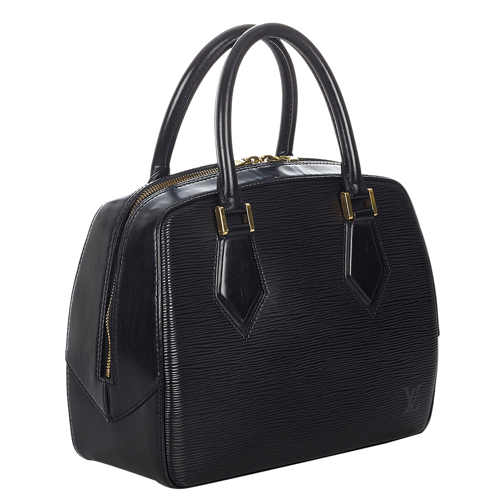 

Louis Vuitton Black Epi Leather Sablons Satchel Bag