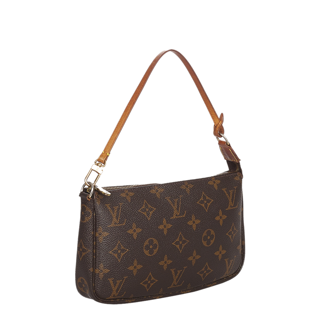 

Louis Vuitton Monogram Canvas Pochette Accessoires Bag, Brown