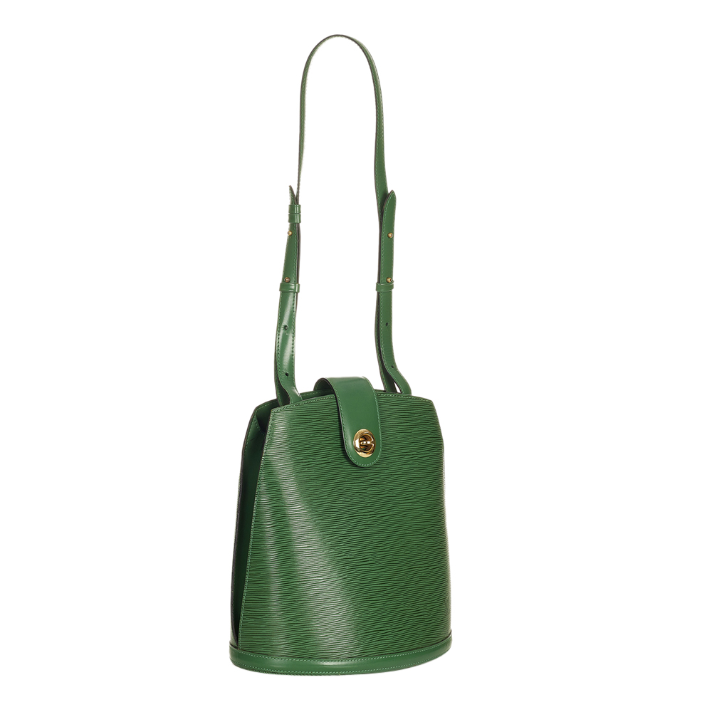 

Louis Vuitton Green Epi Leather Cluny Bag