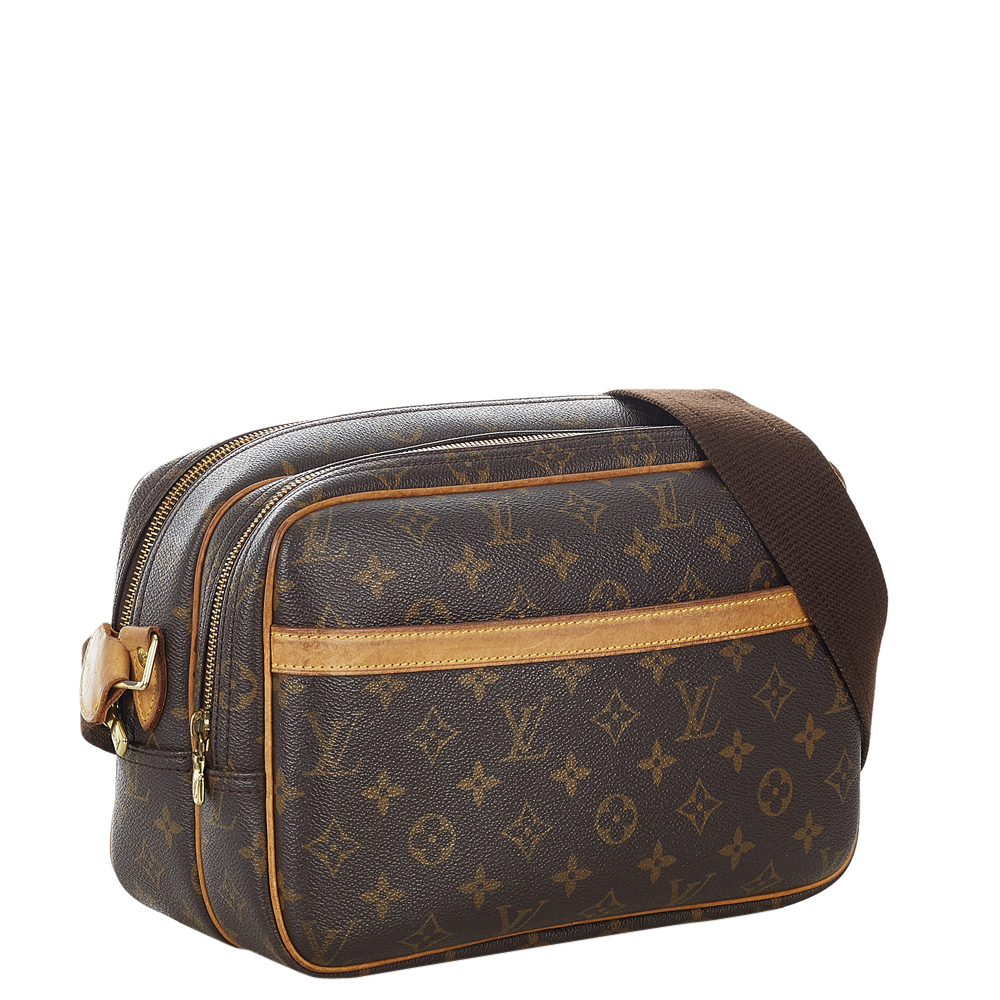 

Louis Vuitton Monogram Canvas Reporter PM Bag, Brown