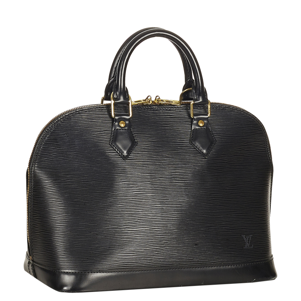 

Louis Vuitton Black Epi Leather Alma PM Bag
