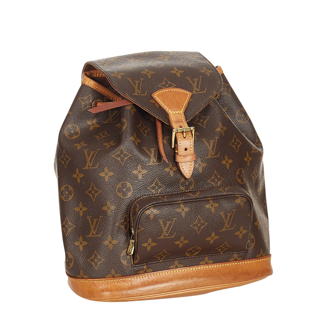 

Louis Vuitton Monogram Canvas Montsouris MM Backpack, Brown