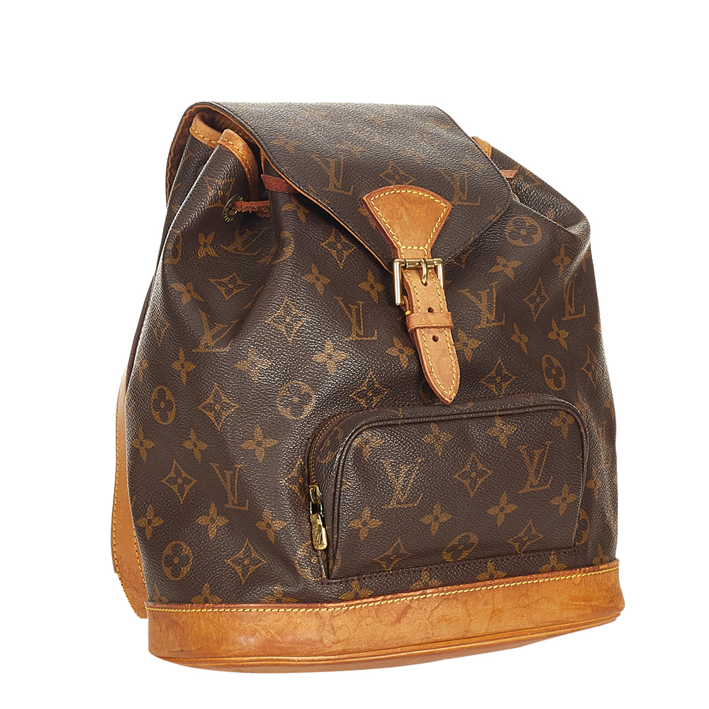 

Louis Vuitton Monogram Canvas Montsouris MM Backpack, Brown