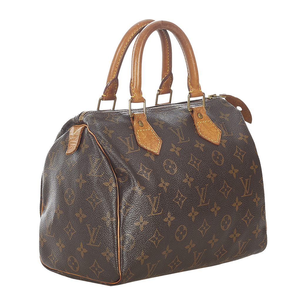 

Louis Vuitton Brown Monogram Canvas Speedy 25 Top Handle Bag