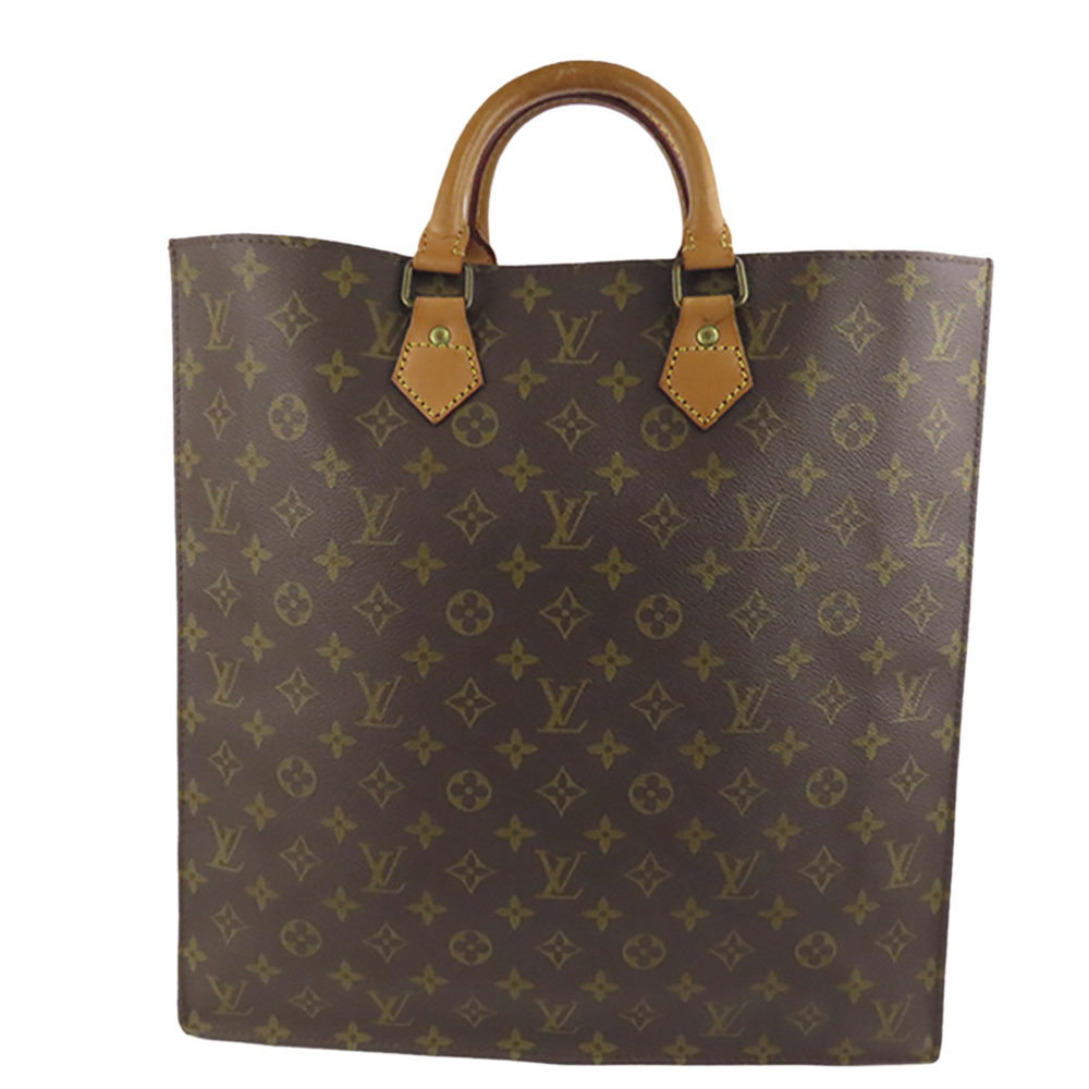 

Louis Vuitton Monogram Canvas Sac Plat Bag, Brown