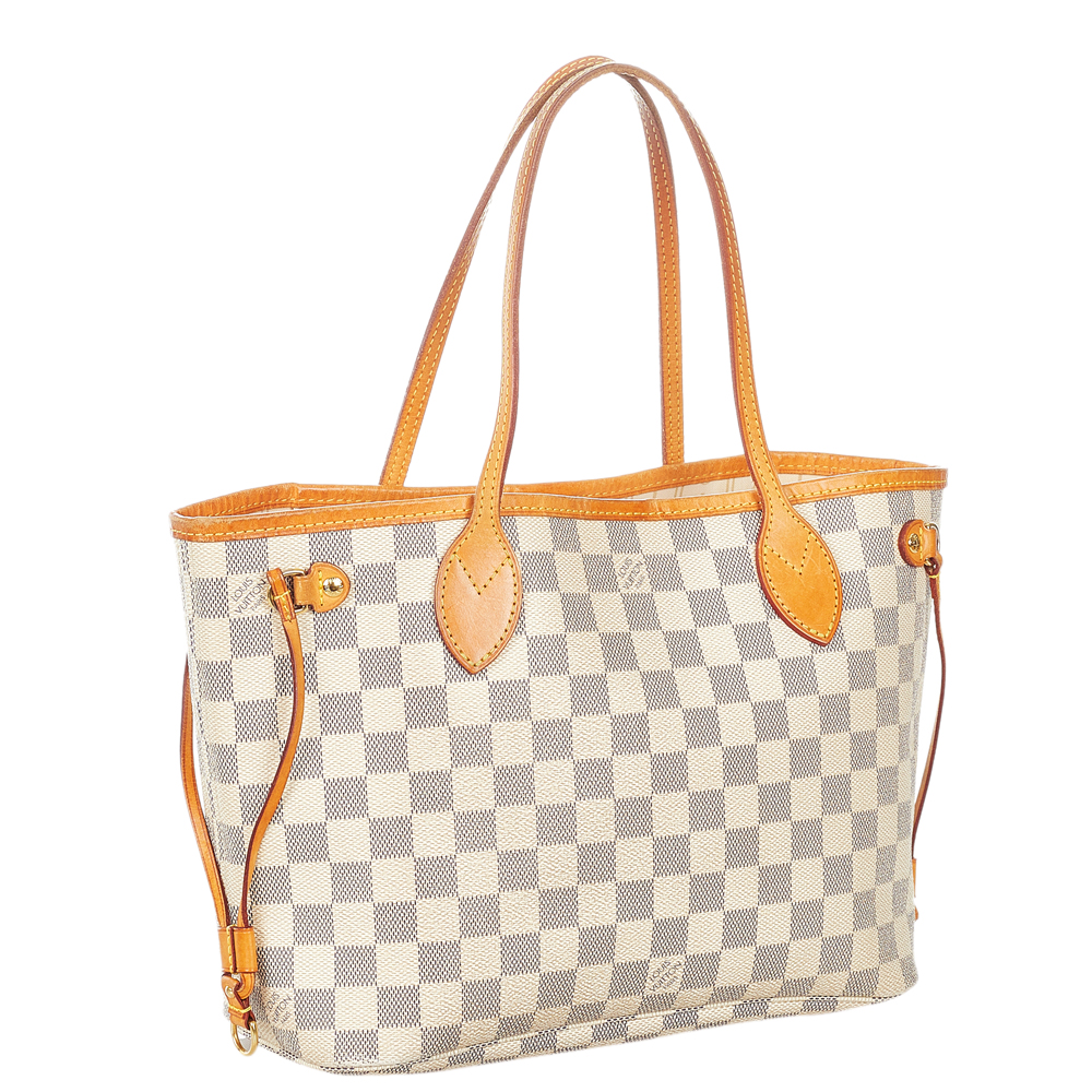

Louis Vuitton Damier Azur Canvas Neverfull PM Bag, Blue