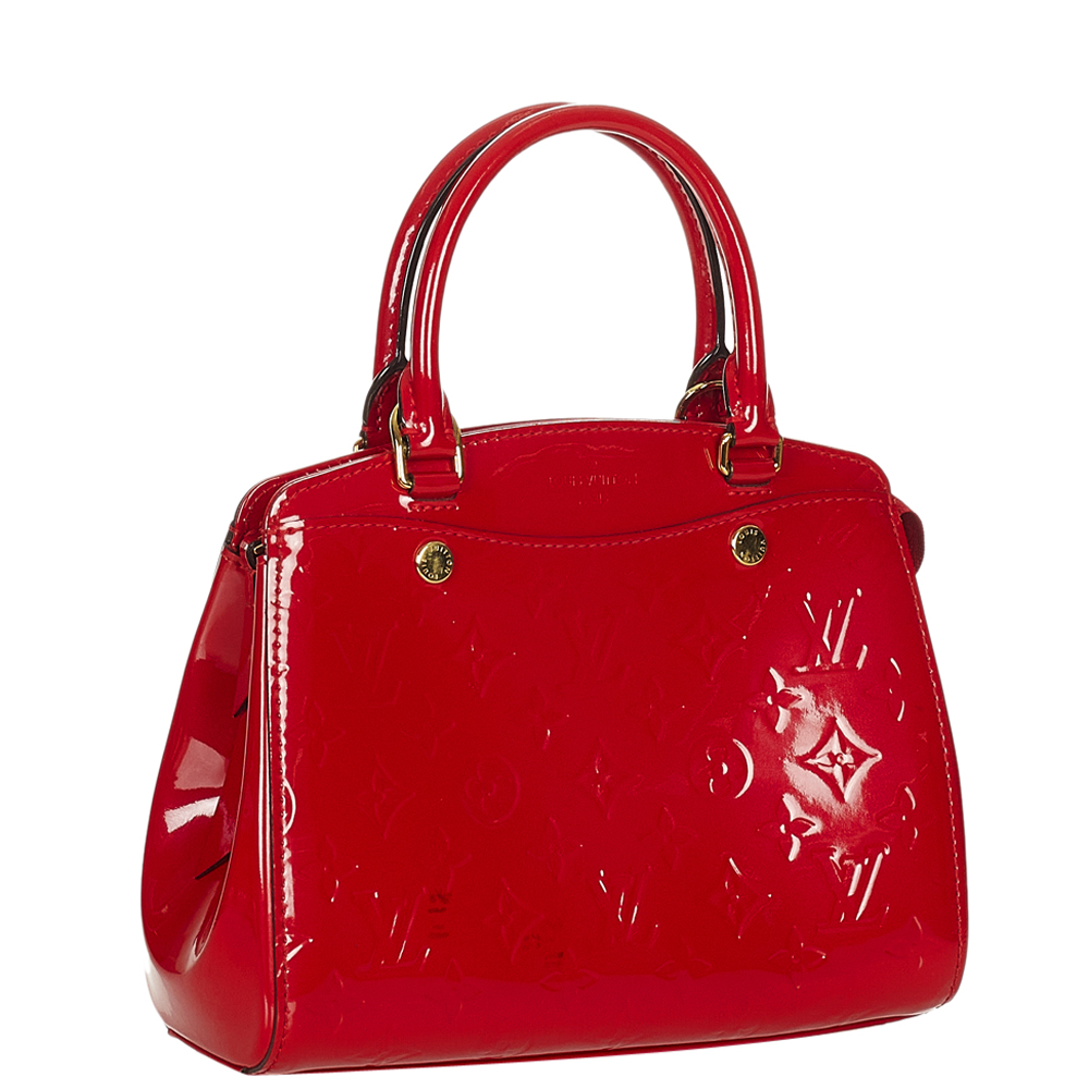 

Louis Vuitton Red Monogram Vernis Brea PM Bag