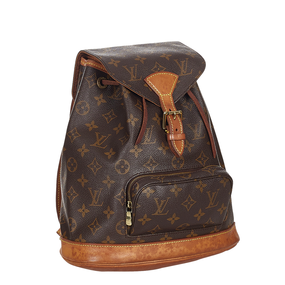 

Louis Vuitton Monogram Canvas Montsouris MM Backpack, Brown