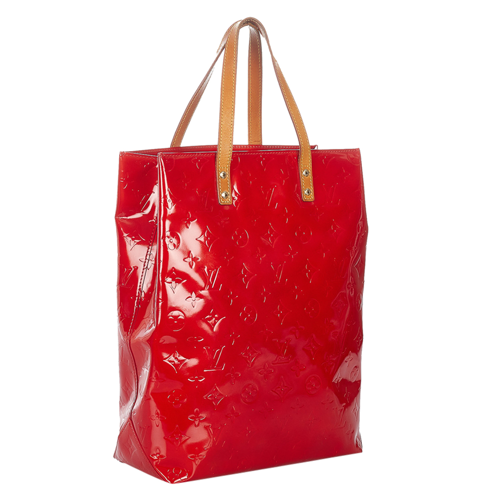 

Louis Vuitton Red Monogram Vernis Reade MM Bag
