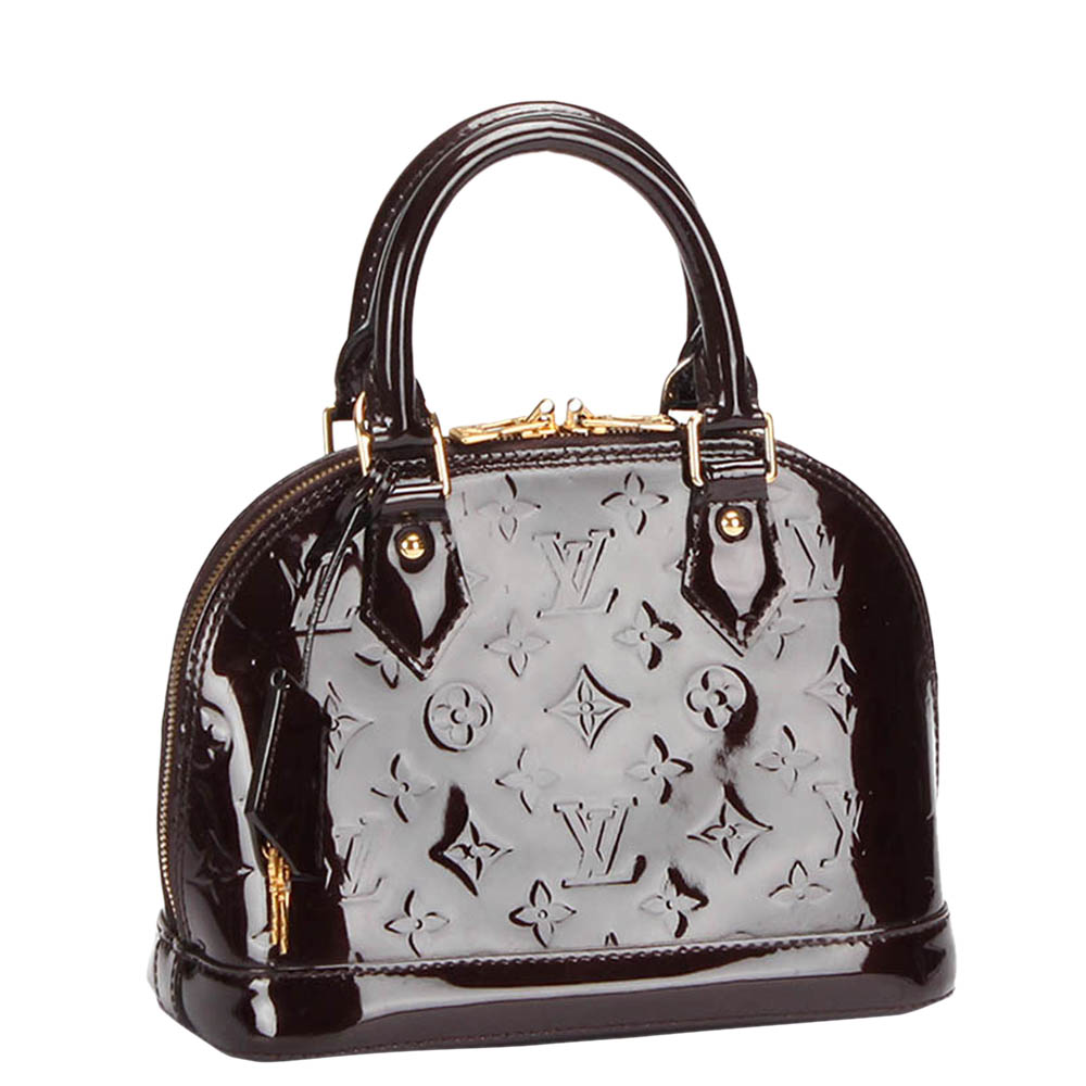 

Louis Vuitton Brown Monogram Vernis Alma BB Bag, Purple