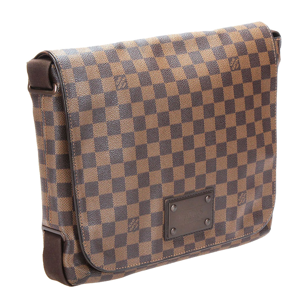 

Louis Vuitton Damier Ebene Canvas Brooklyn MM Messenger Bag, Brown