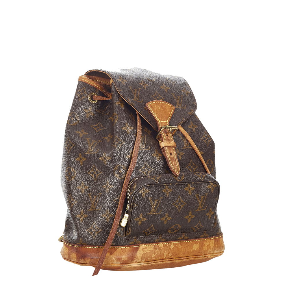 

Louis Vuitton Monogram Canvas Montsouris MM Backpack, Brown