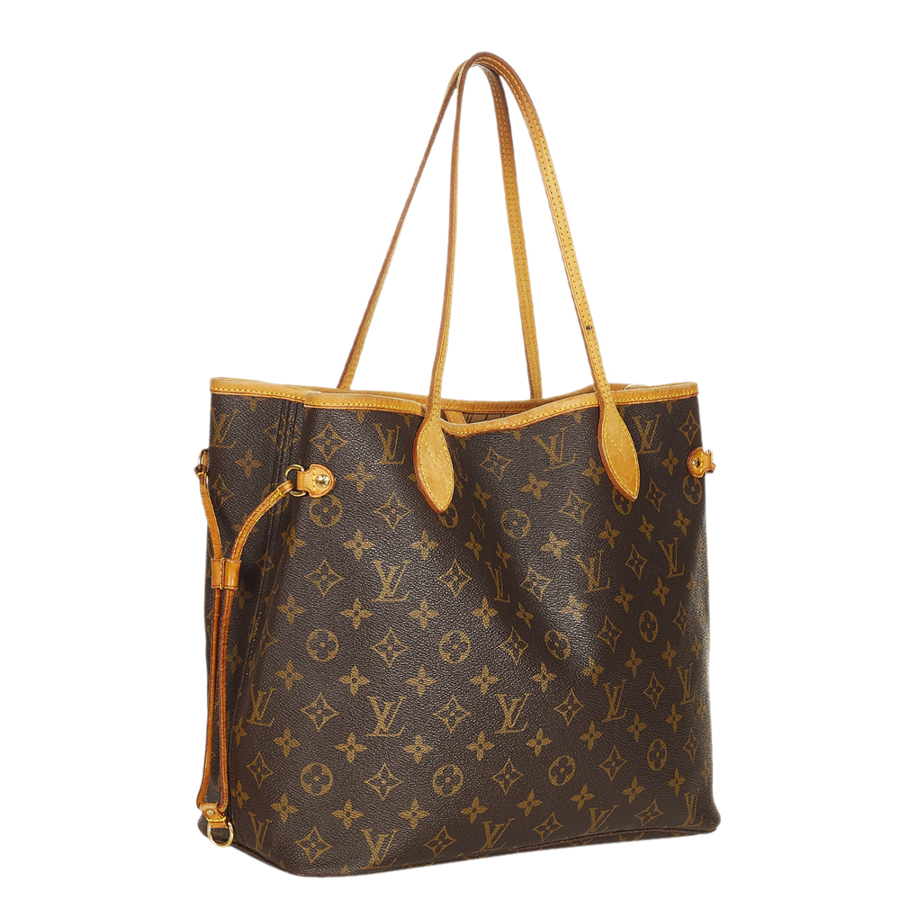 

Louis Vuitton Monogram Canvas Neverfull MM Bag, Brown