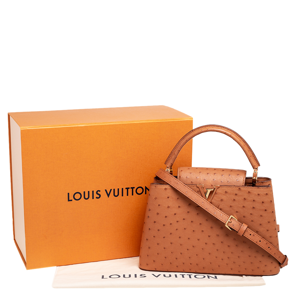 Louis Vuitton, Bags, 330 Nwt Louis Vuitton Ostrich Capucines Runway Ready