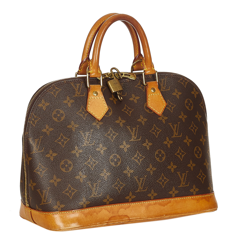 

Louis Vuitton Monogram Canvas Alma PM Bag, Brown