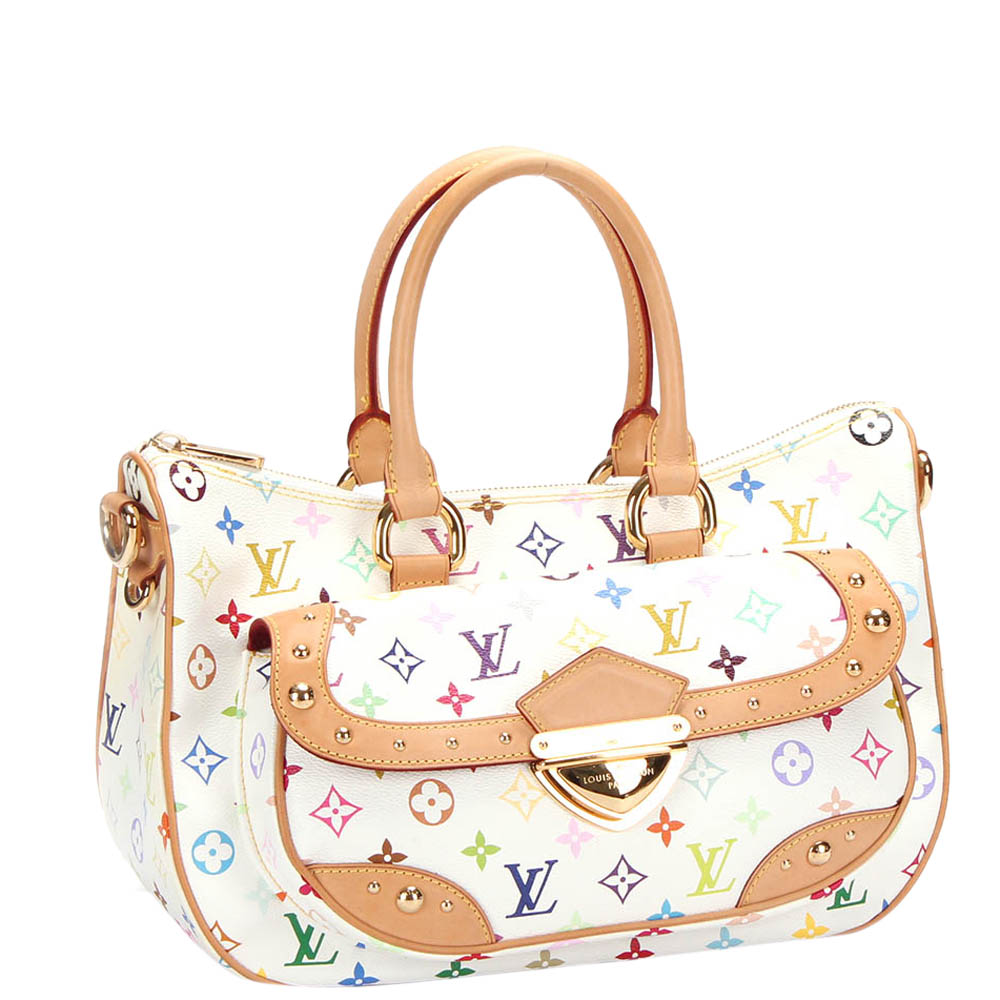 

Louis Vuitton White Monogram Multicolore Canvas Rita Bag, Blue