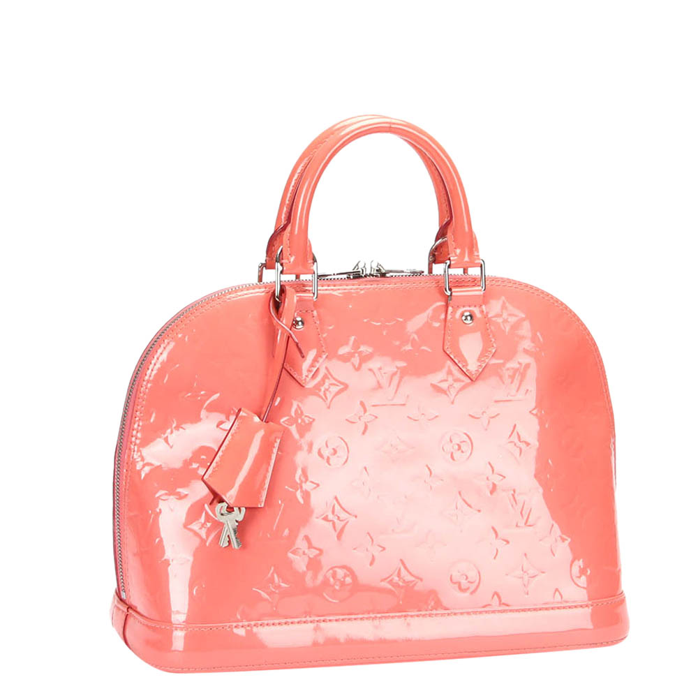 

Louis Vuitton Pink Monogram Vernis Leather Alma PM Bag