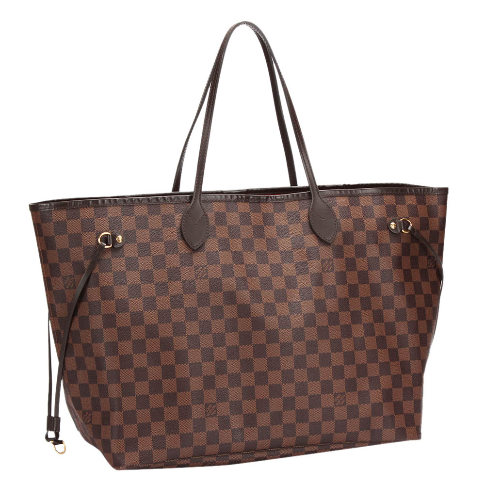 

Louis Vuitton Brown Damier Ebene Canvas Neverfull GM Bag