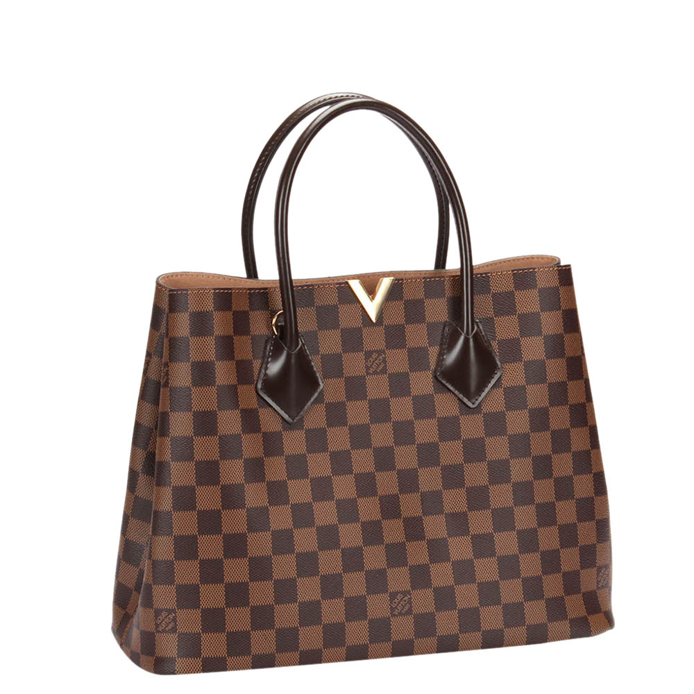 

Louis Vuitton Brown Damier Ebene Canvas Kensington Tote Bag