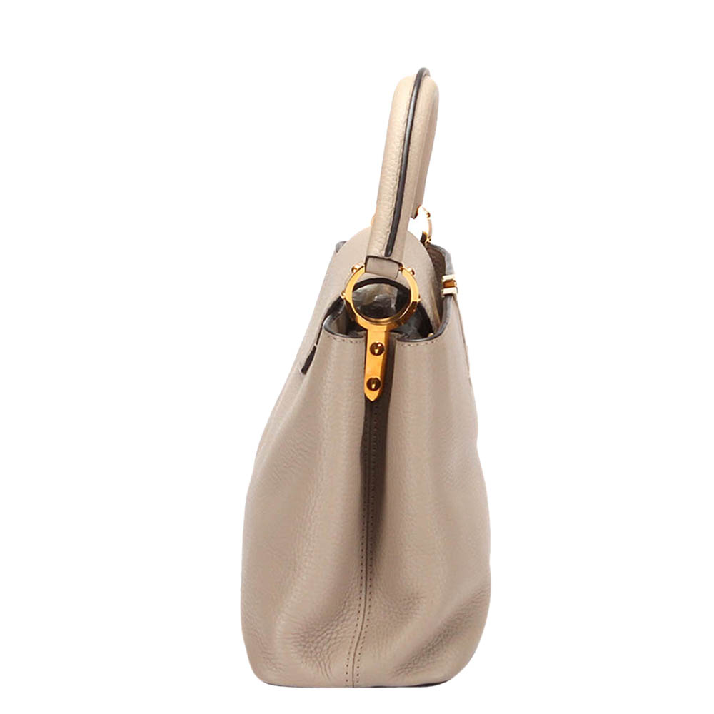 

Louis Vuitton Beige Taurillon Leather Capucines MM Bag