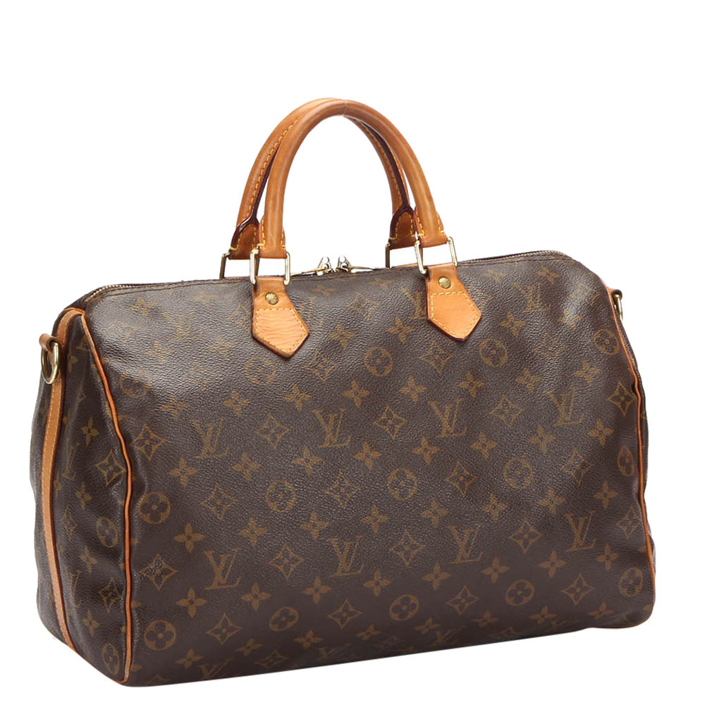 

Louis Vuitton Monogram Canvas Speedy Bandouliere 35, Brown