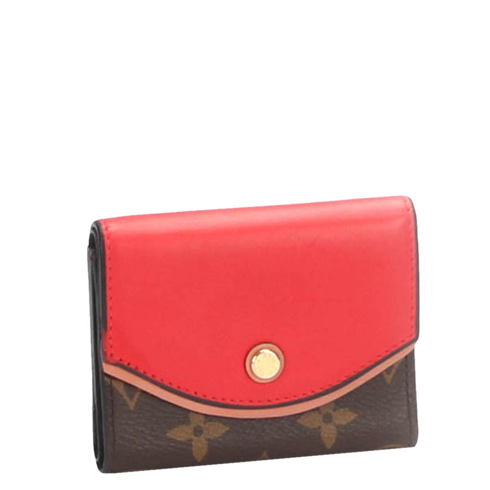 

Louis Vuitton Red Leather and Monogram Canvas Tuileries Compact Wallet