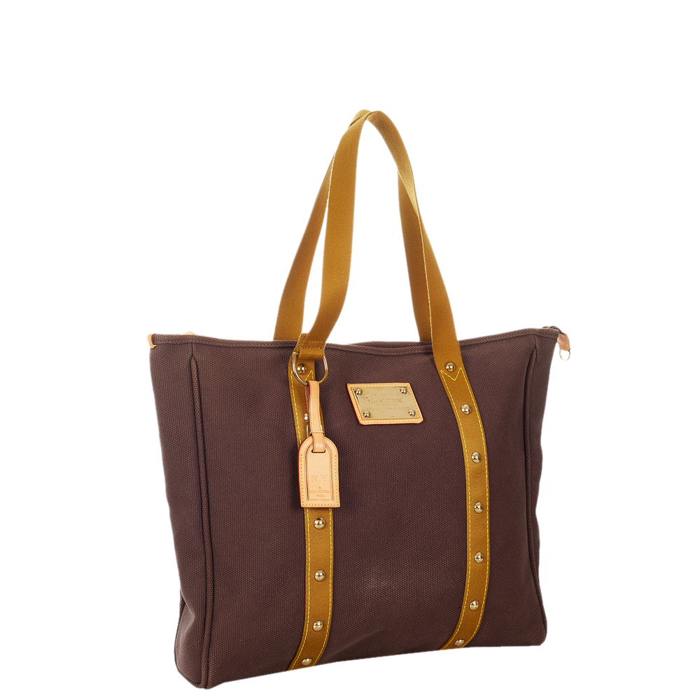 

Louis Vuitton Brown Canvas Antigua Cabas GM Bag