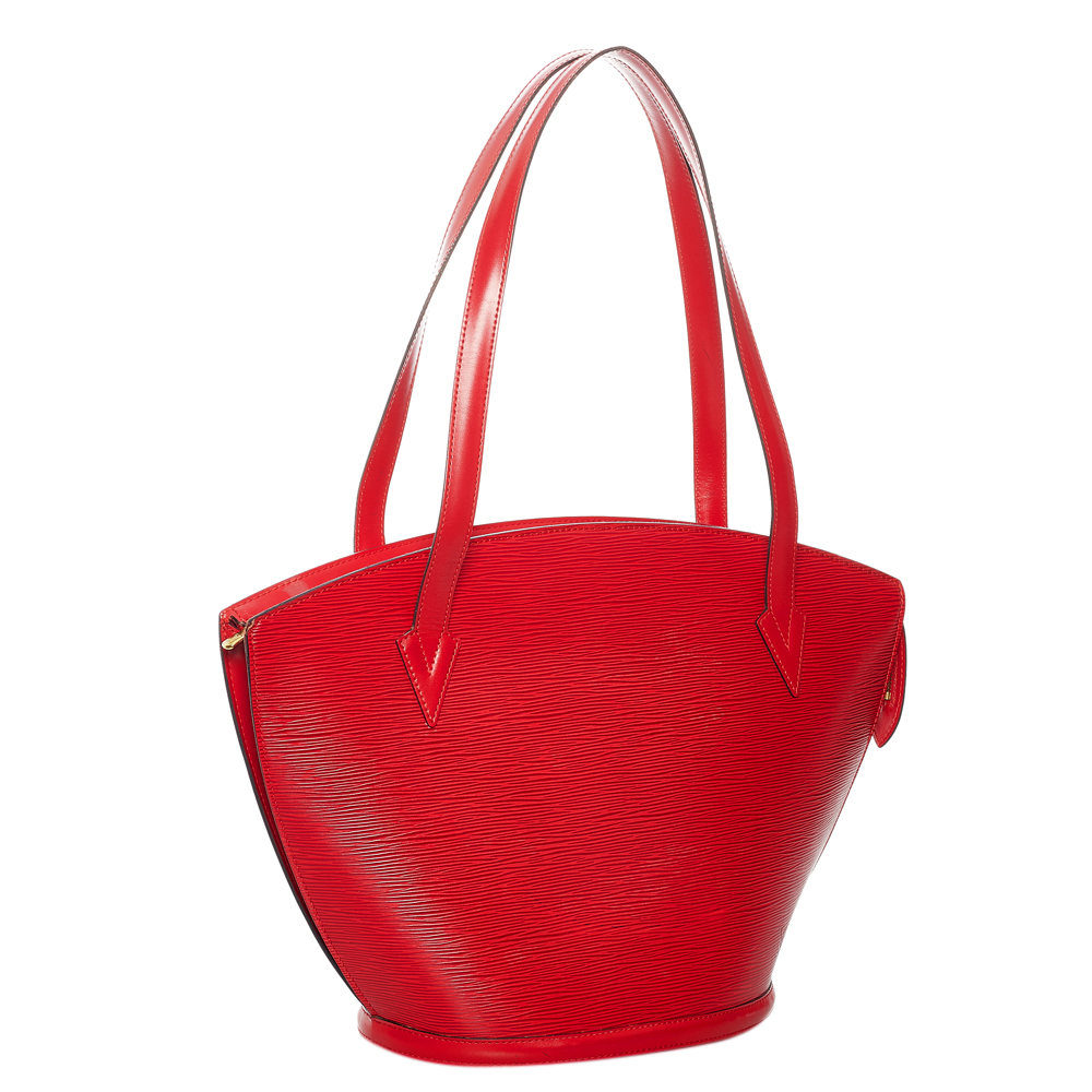 

Louis Vuitton Red Epi Leather Saint Jacques GM Shoulder Bag