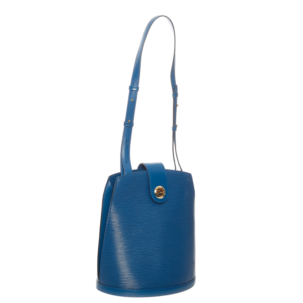 

Louis Vuitton Blue Epi Leather Cluny Bag