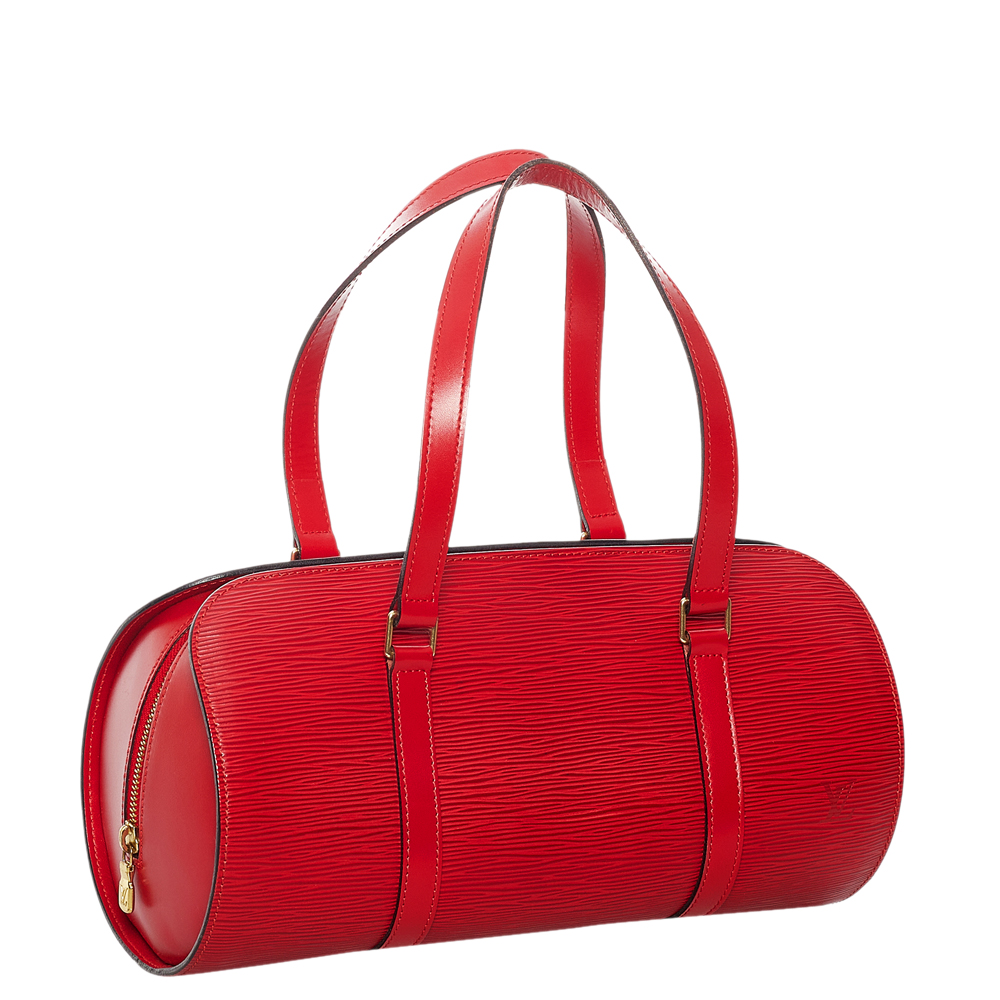 

Louis Vuitton Red Epi Leather Soufflot Bag