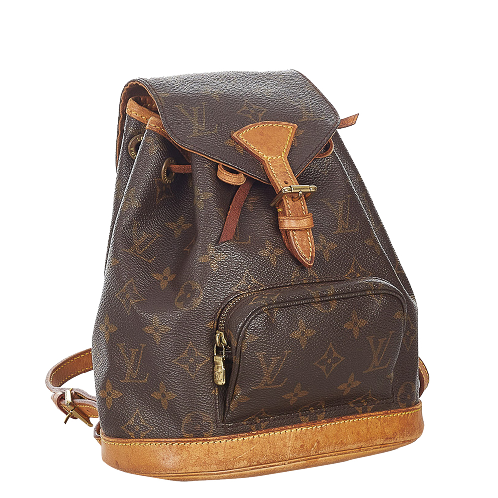 

Louis Vuitton Monogram Canvas Montsouris Mini Backpack, Brown