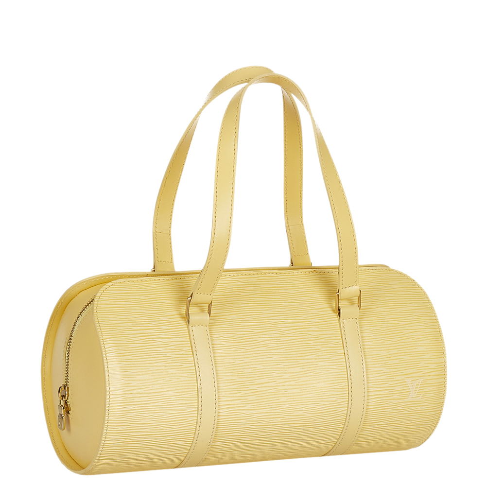 

Louis Vuitton Yellow Epi Leather Soufflot Bag