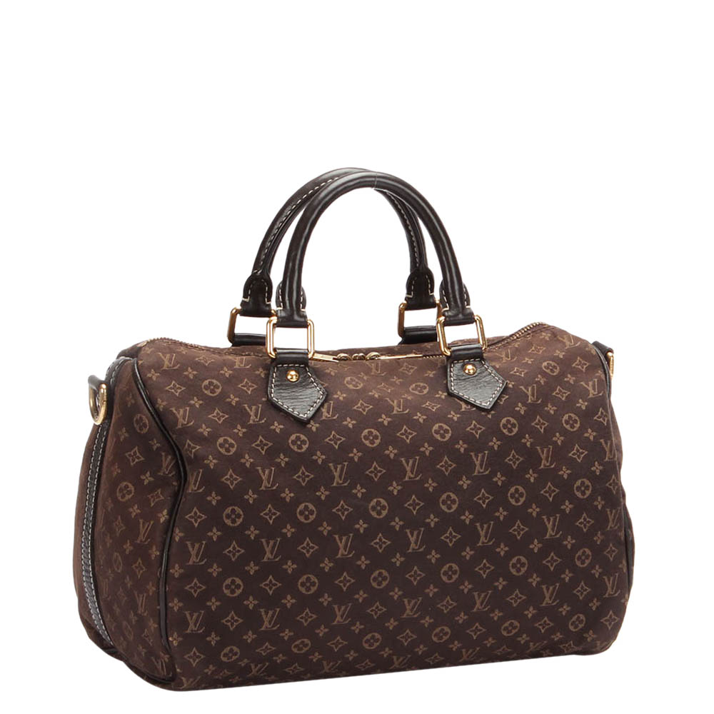 

Louis Vuitton Brown Monogram Mini Lin Speedy Bandouliere 30 Bag