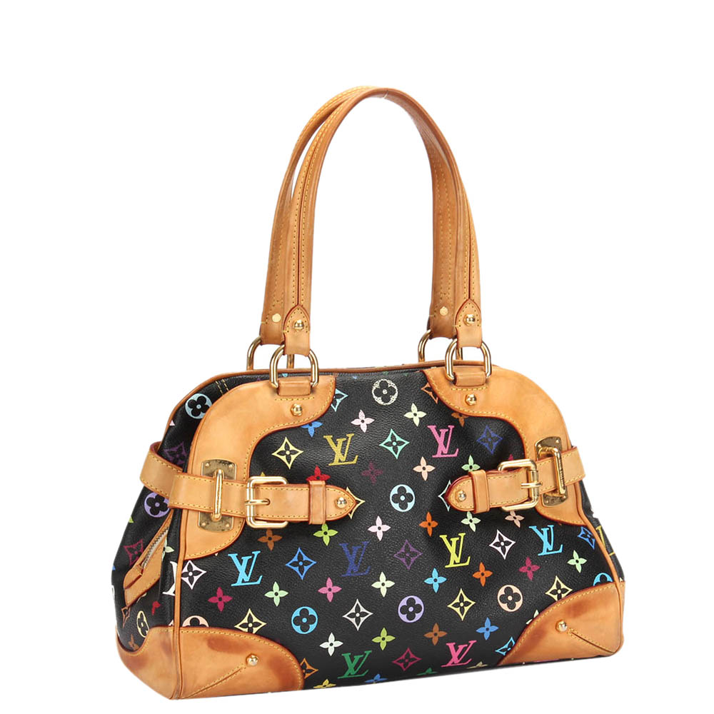 

Louis Vuitton Black Monogram Multicolore Canvas Claudia Bag