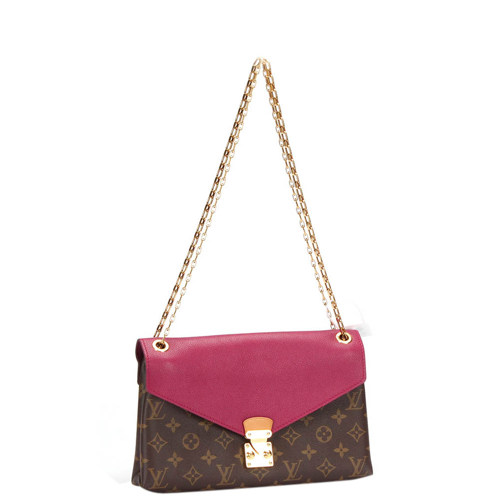 

Louis Vuitton Purple Monogram Canvas Pallas Shoulder Bag, Brown