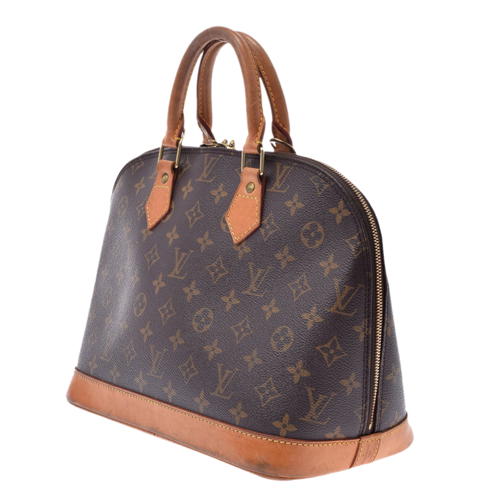 

Louis Vuitton Monogram Canvas Alma PM Bag, Brown