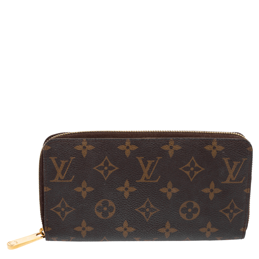 

Louis Vuitton Monogram Canvas Zippy Wallet, Brown