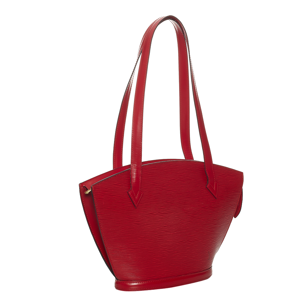 

Louis Vuitton Red Epi Leather Saint Jacques PM Shoulder Bag