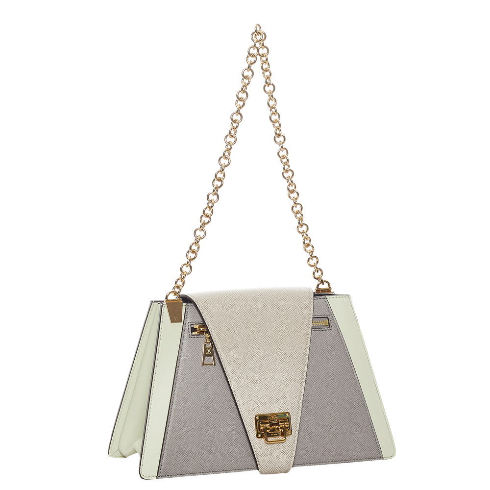 

Louis Vuitton Brown Taiga Leather Trapeze Shoulder Bag, Beige