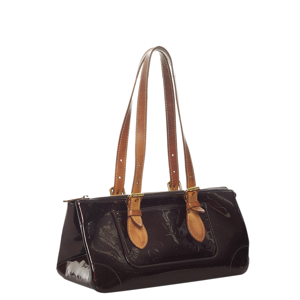 

Louis Vuitton Brown Monogram Vernis Rosewood Avenue Bag