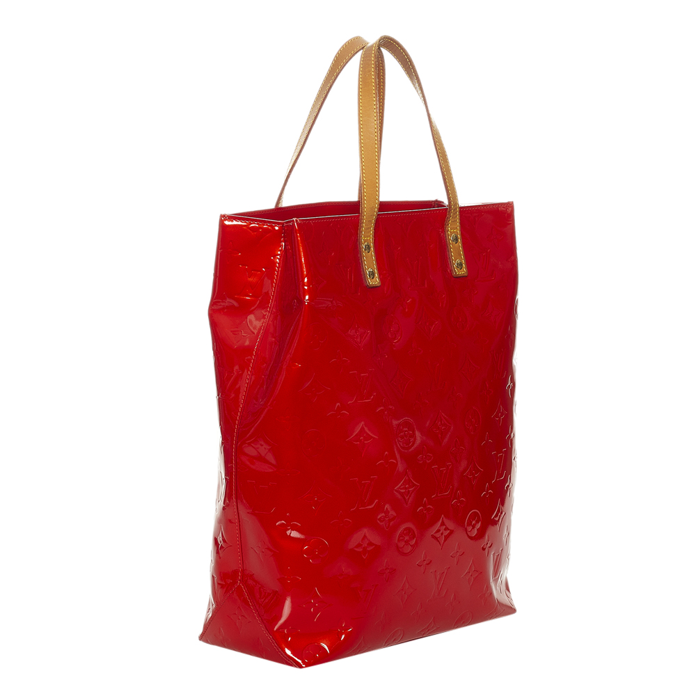 

Louis Vuitton Red Monogram Vernis Reade MM Bag, Brown