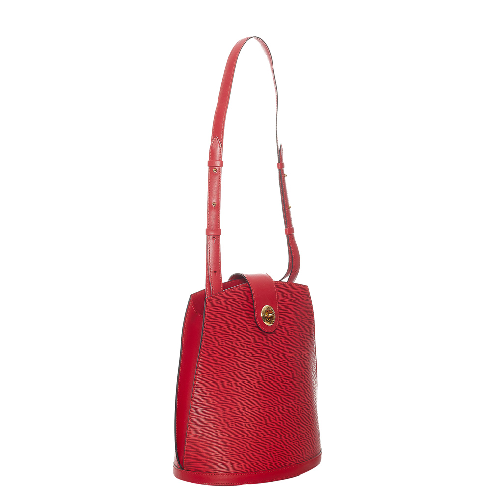 

Louis Vuitton Red Epi Leather Cluny Shoulder Bag