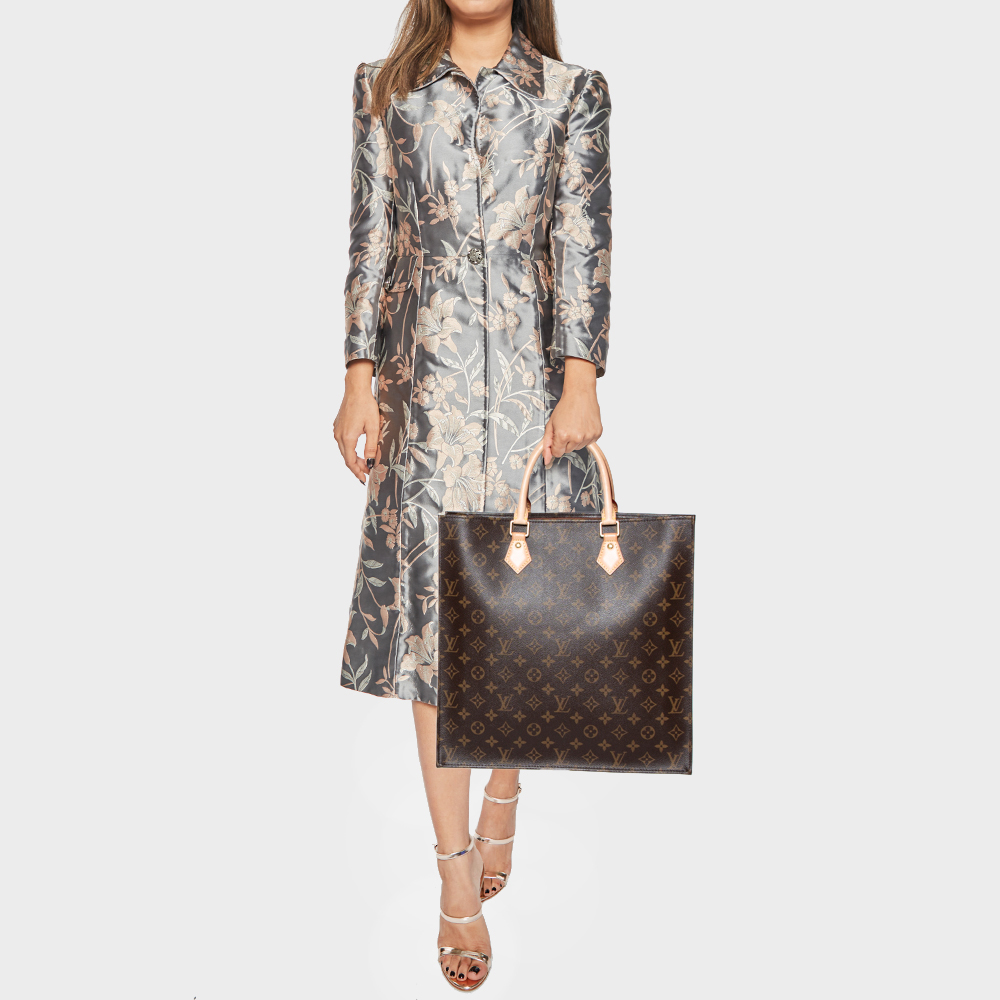 

Louis Vuitton Monogram Canvas Sac Plat Tote, Brown